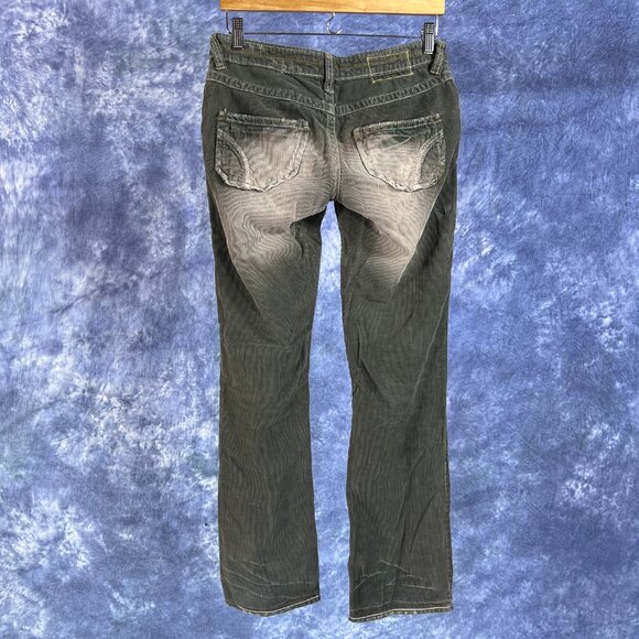 Salad Olive Gray Corduroy Pants Sz 27 - Picture 2 of 5